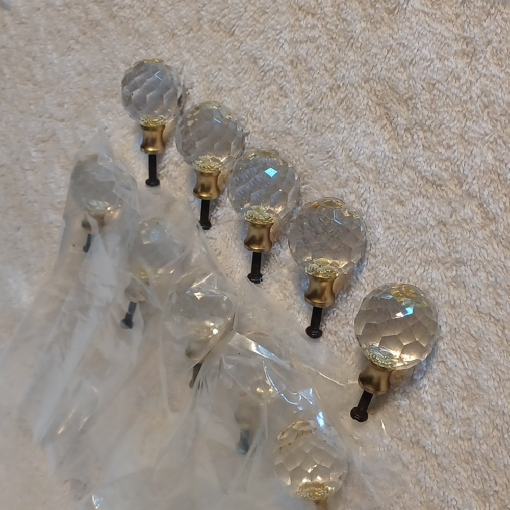 Door Pull door knobs crystal look knobs replacement knobs set of 11